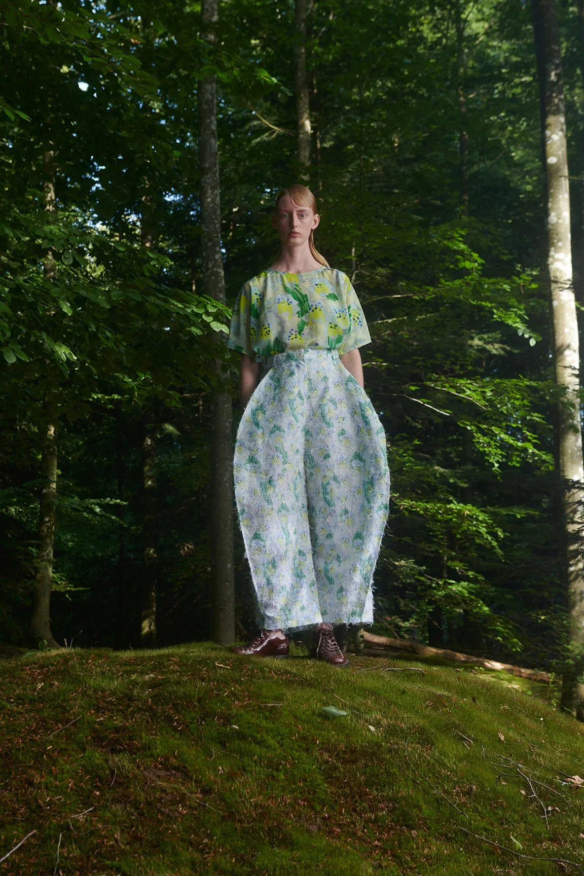 Henrik Vibskov Shape Pants Spraycan White Green — Aggregate Supply